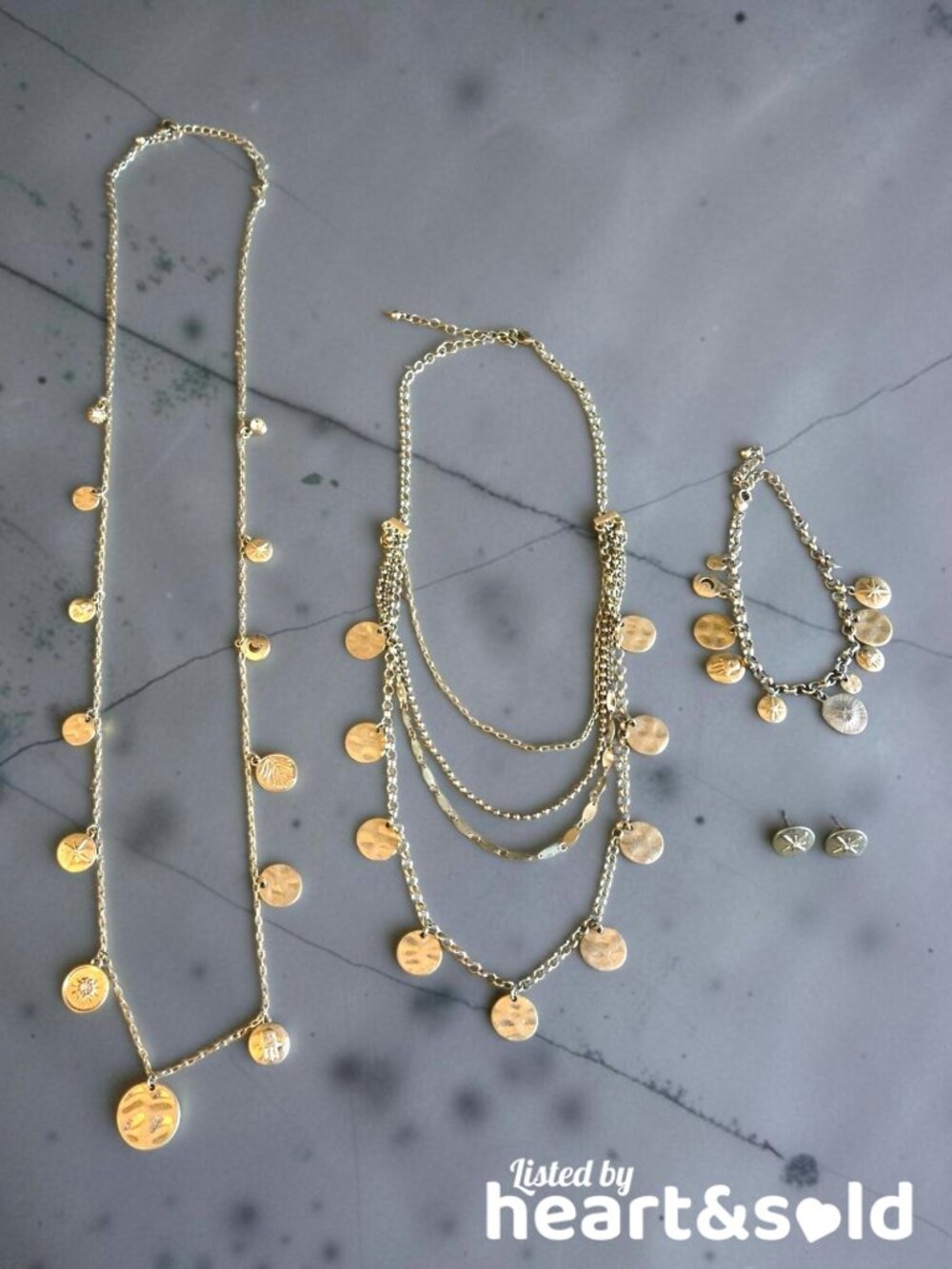 Gold Coin Bohemian Style Jewelry Set